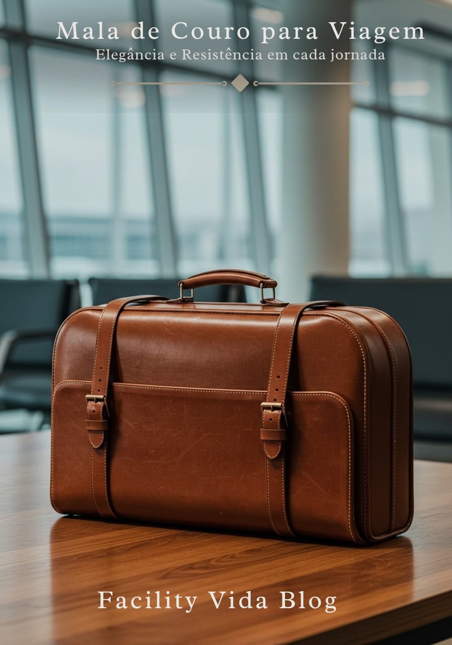 Mala de couro para viagem: elegância, resistência e praticidade em cada jornada