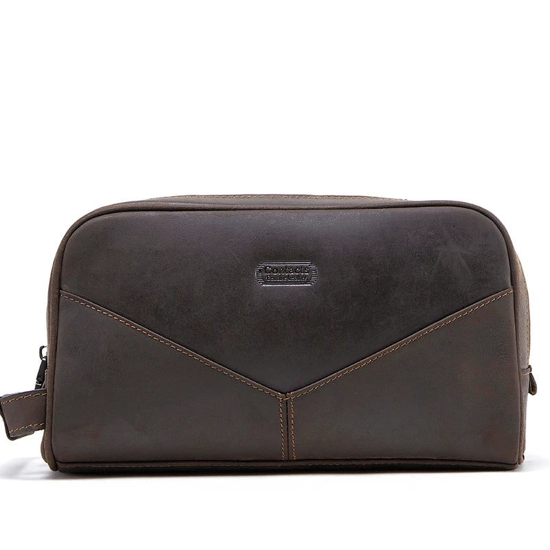 Nécessaire Masculina de Couro Retro Premium !