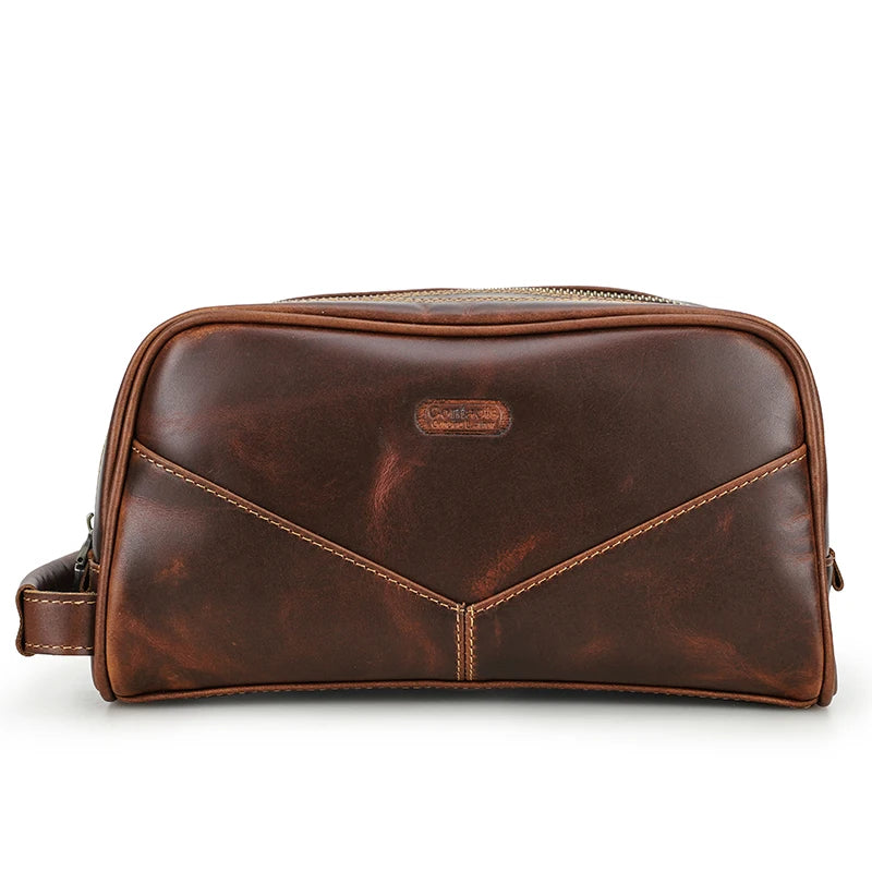 Nécessaire Masculina de Couro Retro Premium !