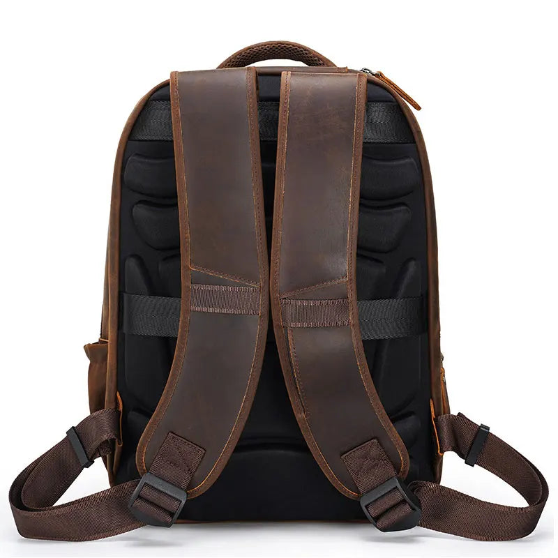 Mochila Masculina de Couro Genuíno para Notebook 17– Modelo Executivo FACILITYVIDA