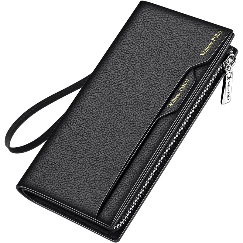 Carteira de Couro Masculina Multi Long William Polo