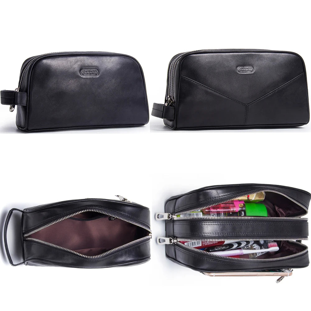 Nécessaire Masculina de Couro Retro Premium !
