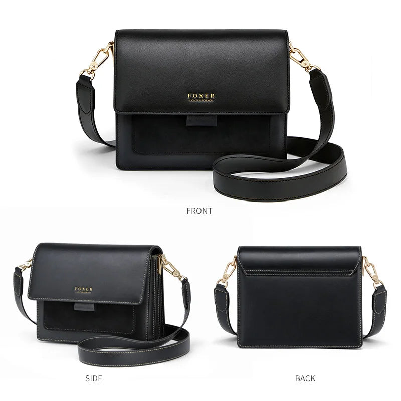Bolsa Feminina de Couro Foxer – Modelo Compact Elegance