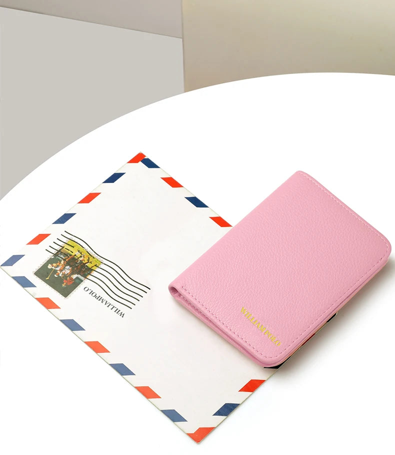 Mini Carteira de Couro William Polo Elegance