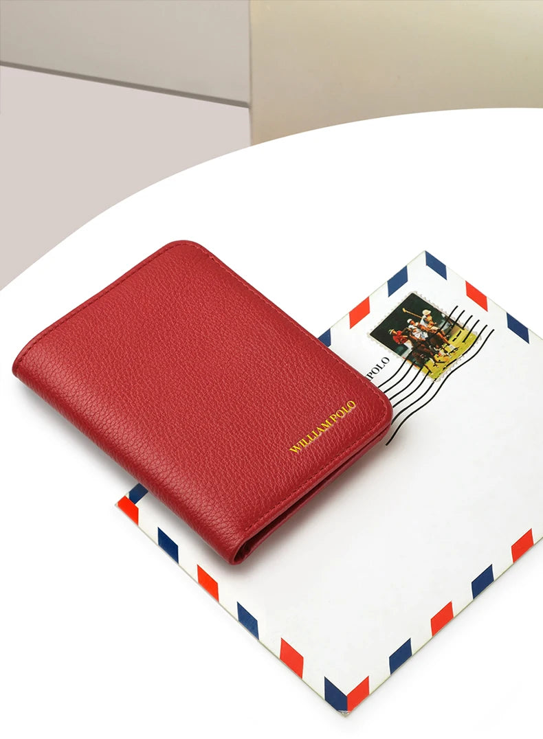Mini Carteira de Couro William Polo Elegance