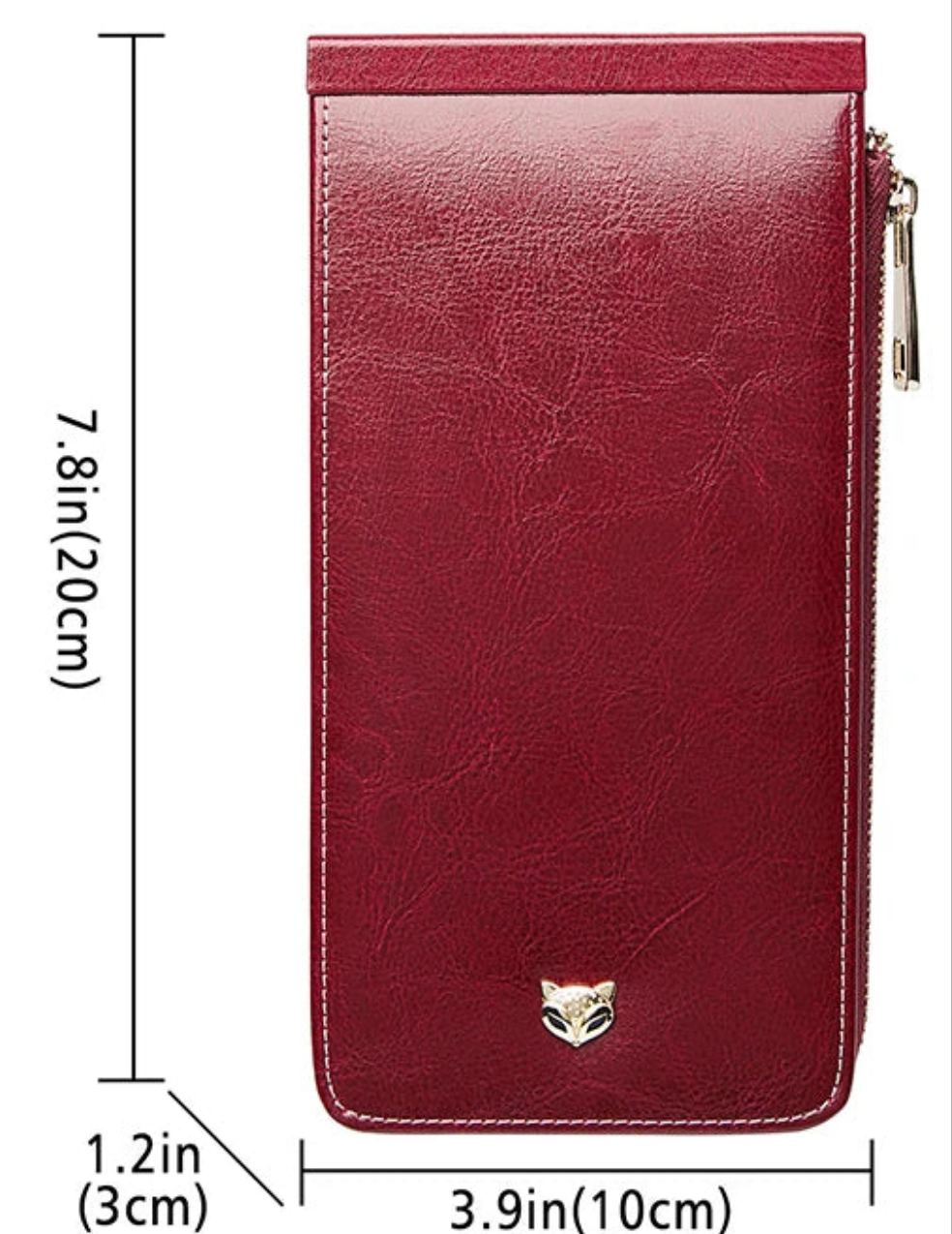 Carteira Feminina de Couro Porta Cartões Modelo Foxer Slim