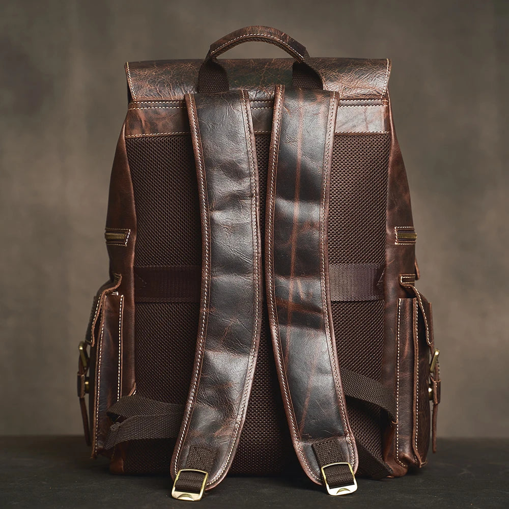 Mochila de Couro Genuíno Edição Prime Vanguard