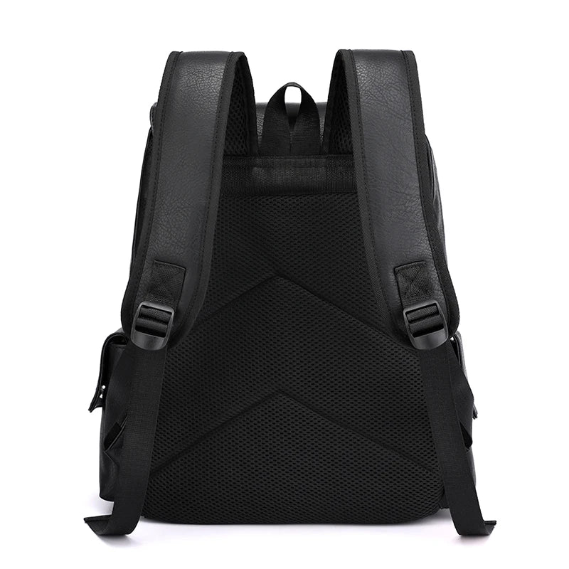 Mochila Masculina de Couro Vintage Britânica