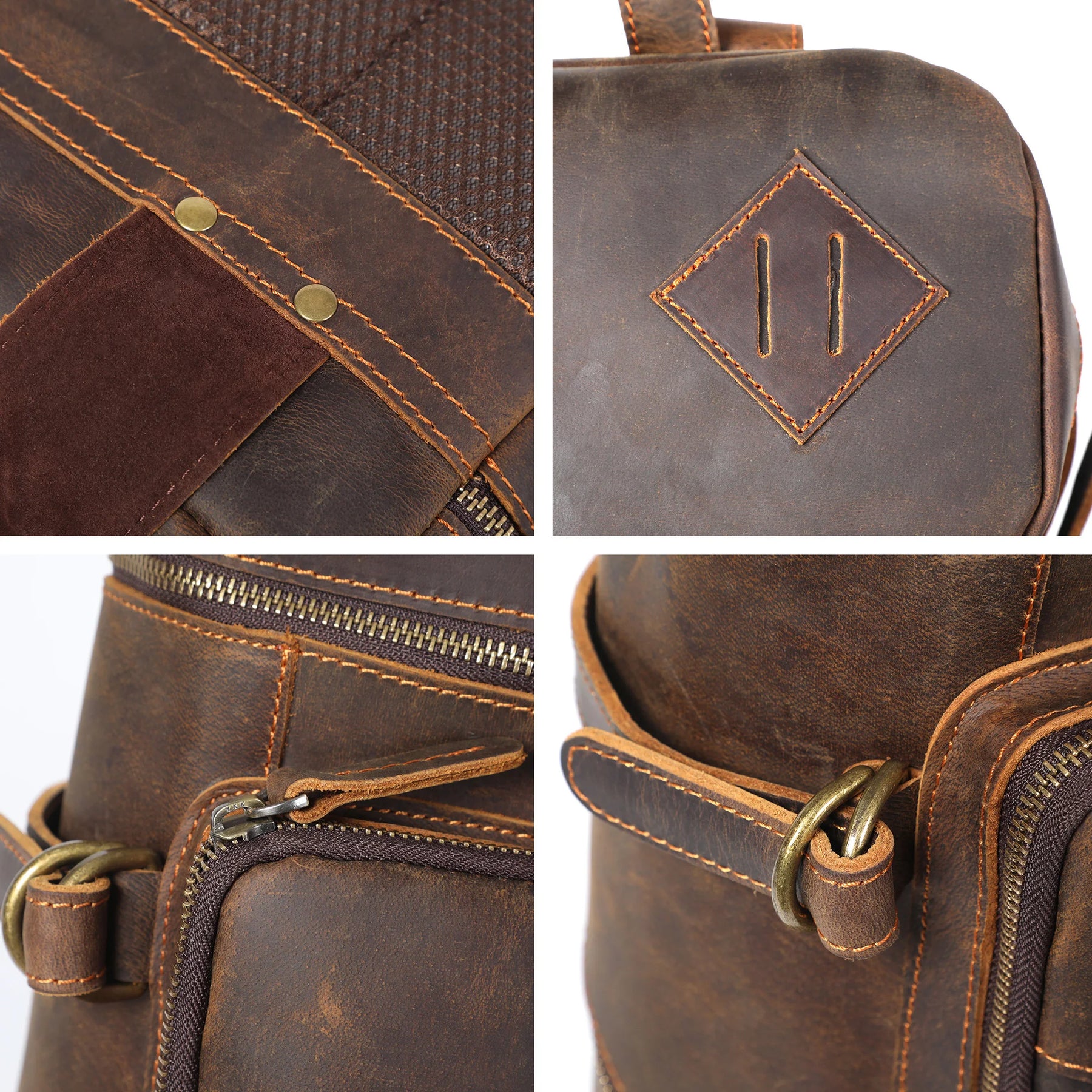 Mochila de Couro Legítimo Prime Traveller