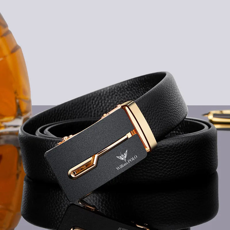 Cinto Masculino de Couro Cowhide William Polo Empresarial