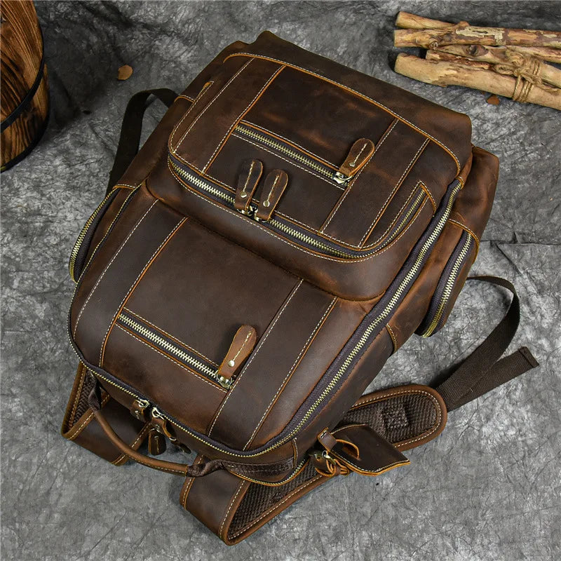 Mochila de Couro para Notebook – Modelo Big Confort