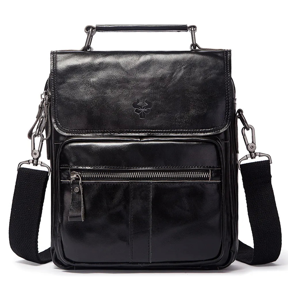 Bolsa Transversal Masculina de Couro Legítimo – Modelo Humerpaul