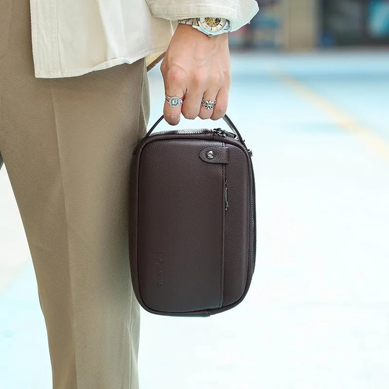 Nécessaire Masculina de Couro – Modelo Britânico