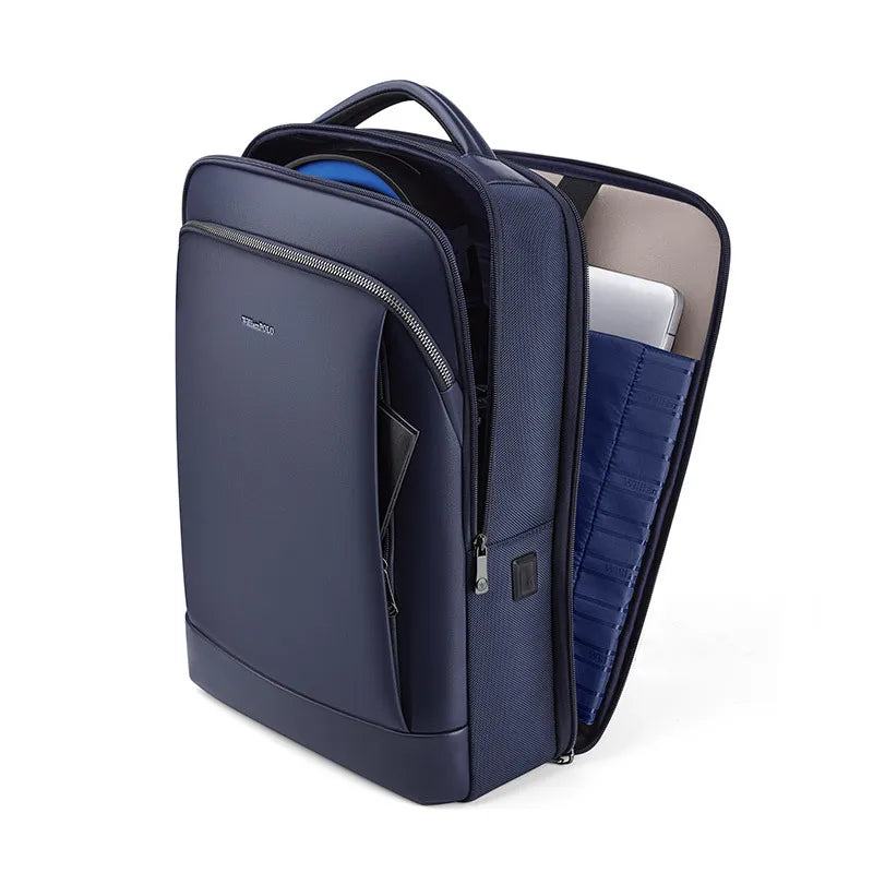 Mochila Executiva Masculina William Polo de Couro Premium para Notebook!