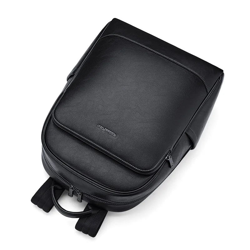 Mochila de Couro para Notebook William Polo - Modelo Casual!