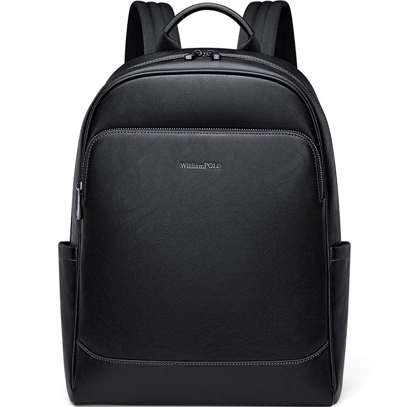 Mochila de Couro para Notebook William Polo - Modelo Casual!