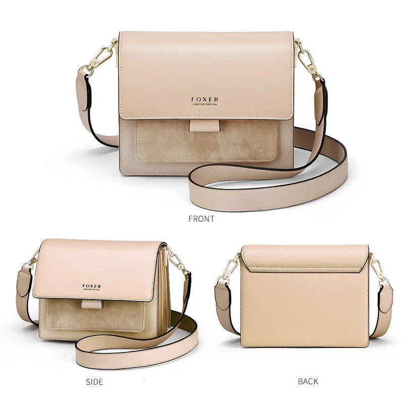 Bolsa Feminina de Couro Foxer – Modelo Compact Elegance