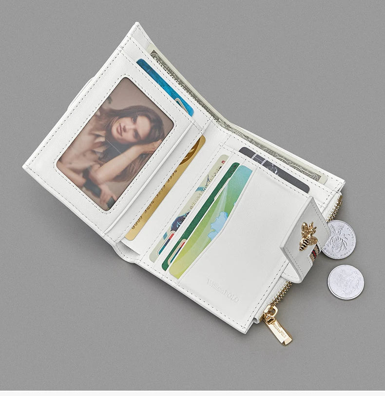 Carteira Feminina de Couro Slim Personalizada William Polo!