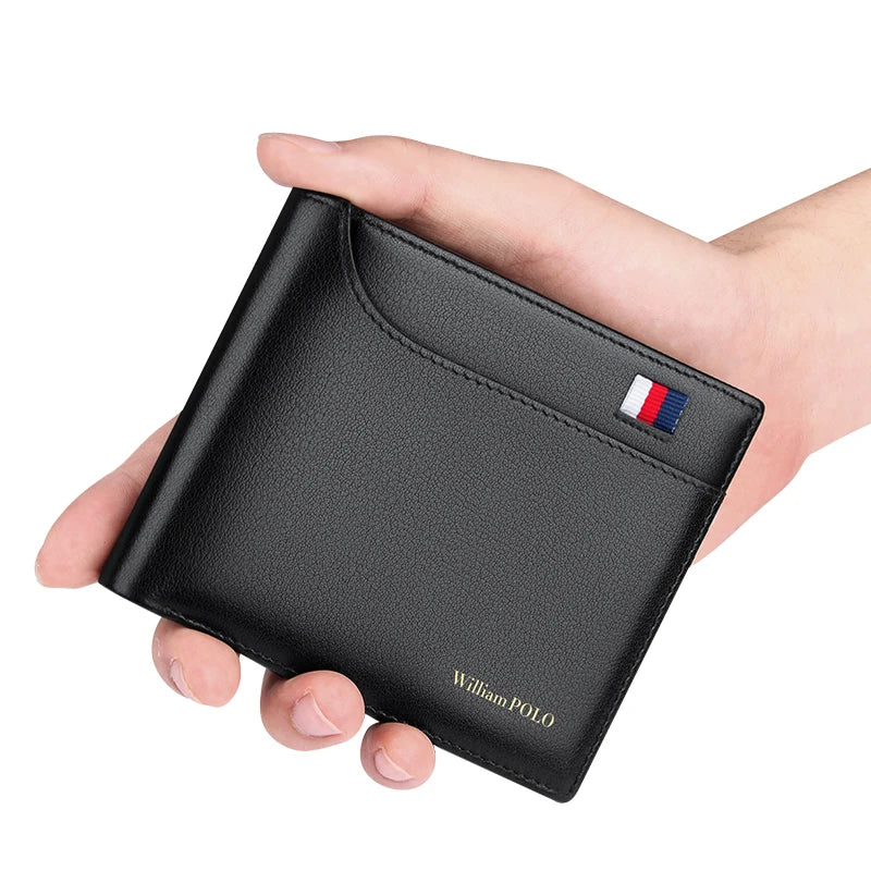 Carteira Masculina de Couro Slim Milão William Polo