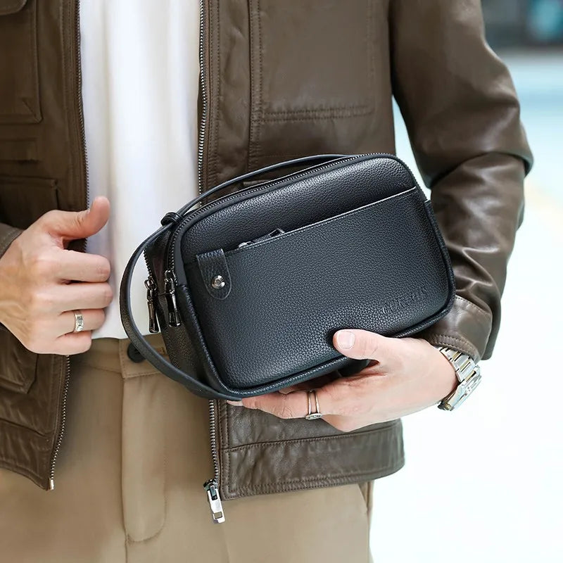 Nécessaire Masculina de Couro – Modelo Britânico
