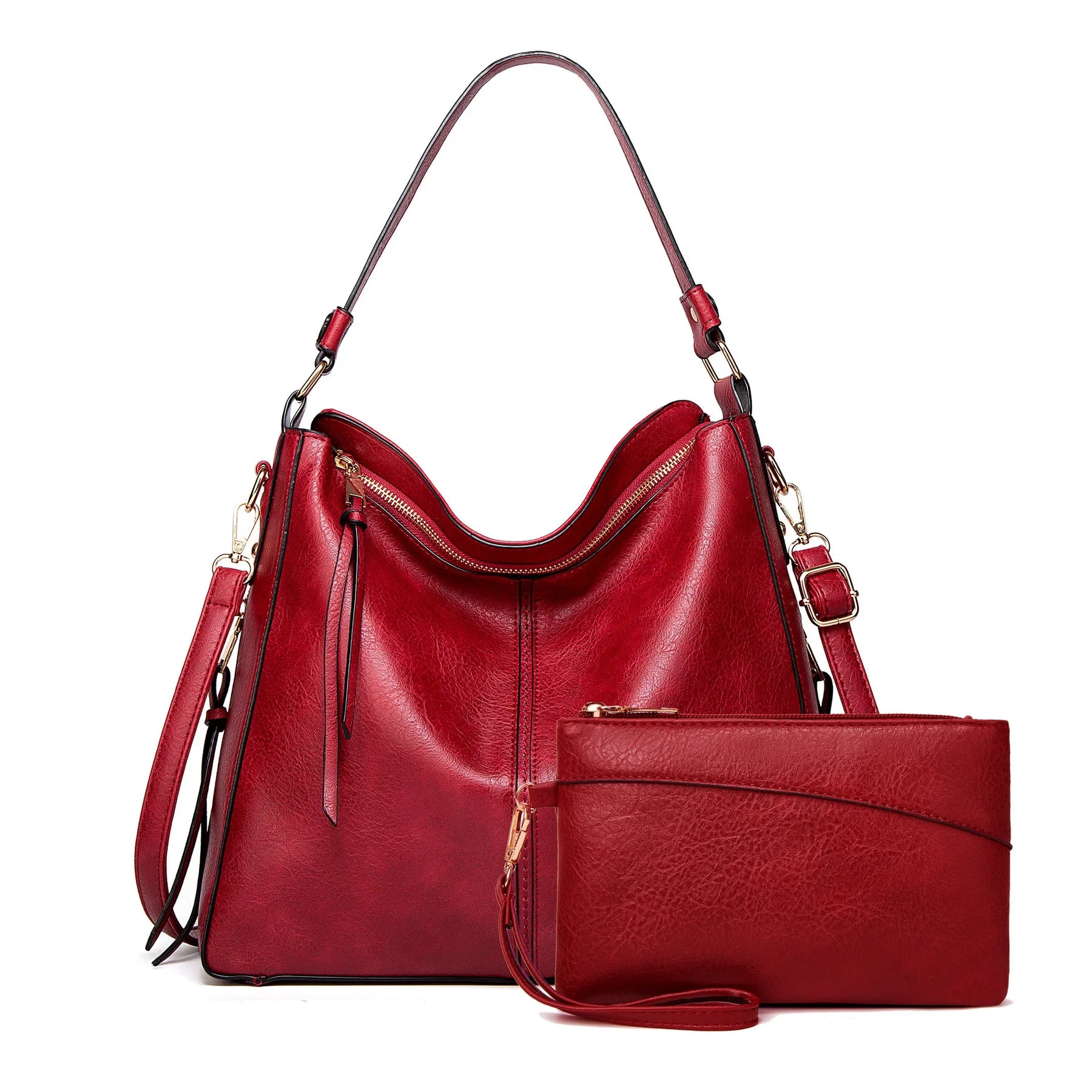 Bolsa Feminina de Couro Impermeável - Modelo Tote + Carteira de Brinde!