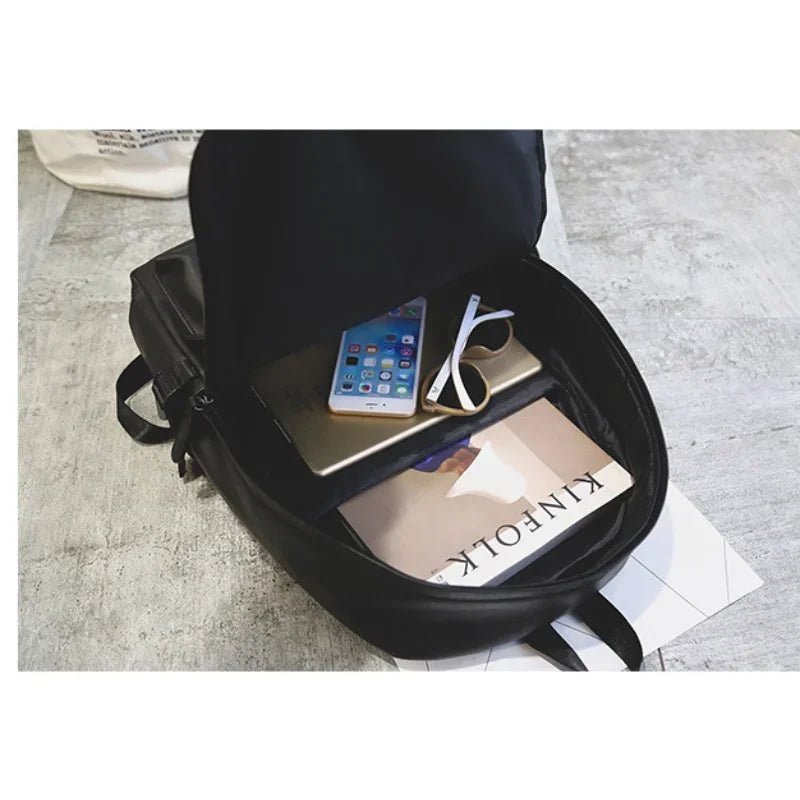 Mochila de Couro Impermeável para Notebook – Modelo Casual!