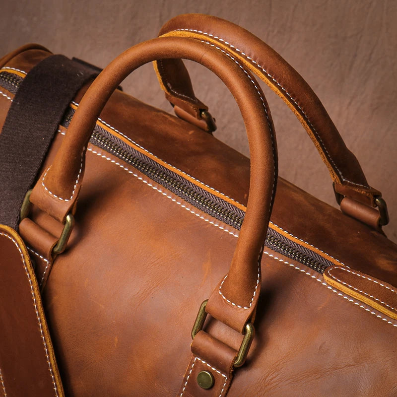 Mala Executiva de Couro Genuíno – Modelo Streamlined