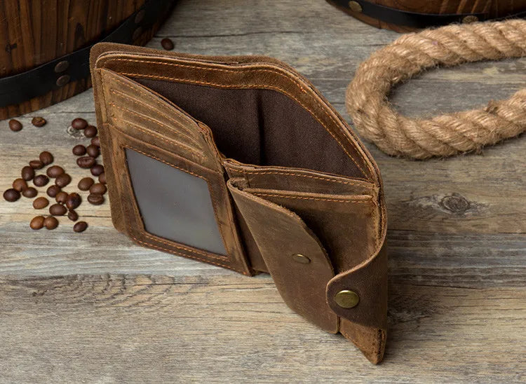 Carteira Masculina de Couro Legítimo – Modelo Horse Long