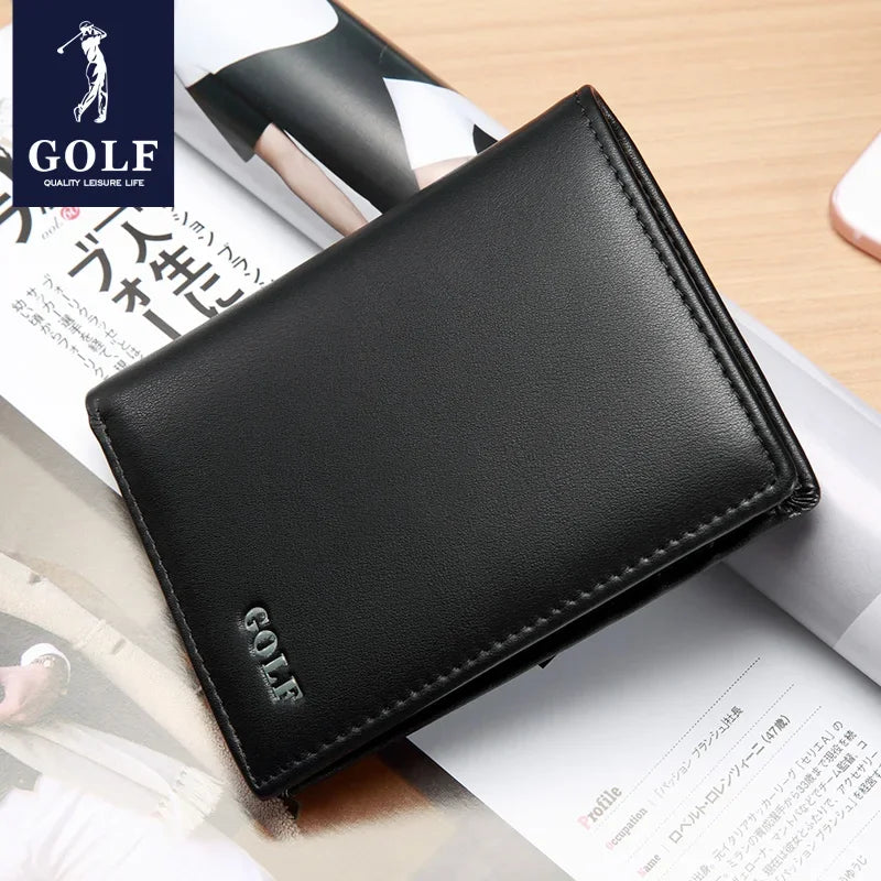 Carteira Masculina de Couro Sintético Golf