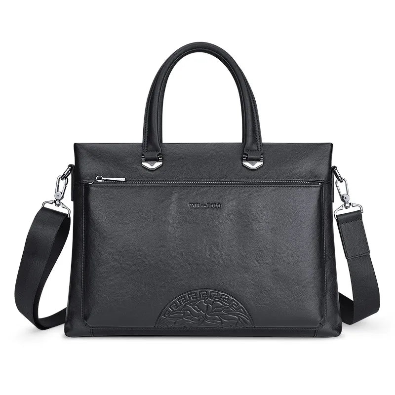 Pasta de Couro Masculina William Polo - Estilo All Black