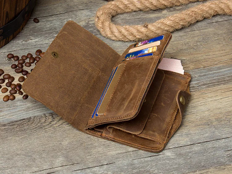 Carteira Masculina de Couro Legítimo – Modelo Horse Long