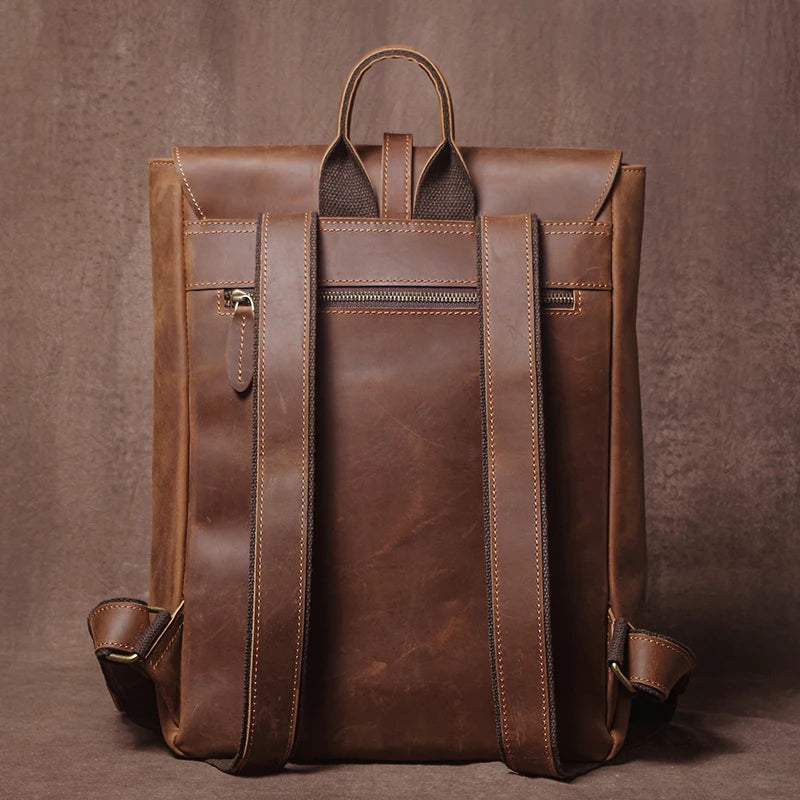 Mochila de Couro Legítimo Linha Prime Retro