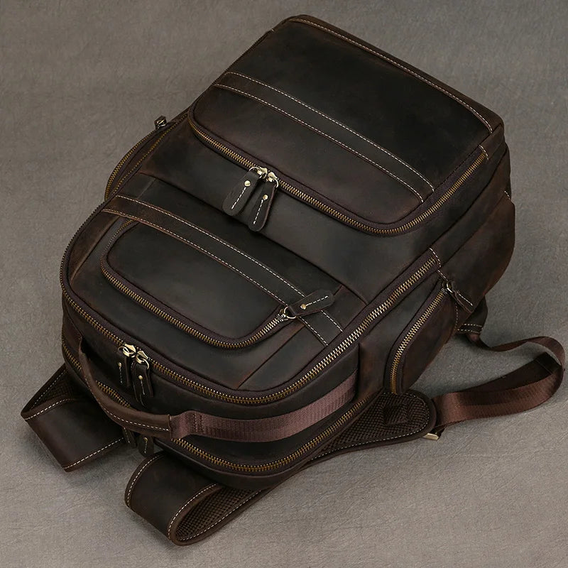 Mochila de Couro Masculina Executiva Prime para Notebook!