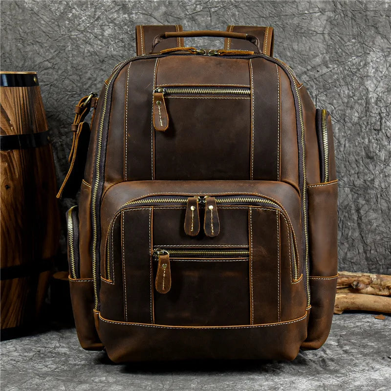 Mochila de Couro para Notebook – Modelo Big Confort