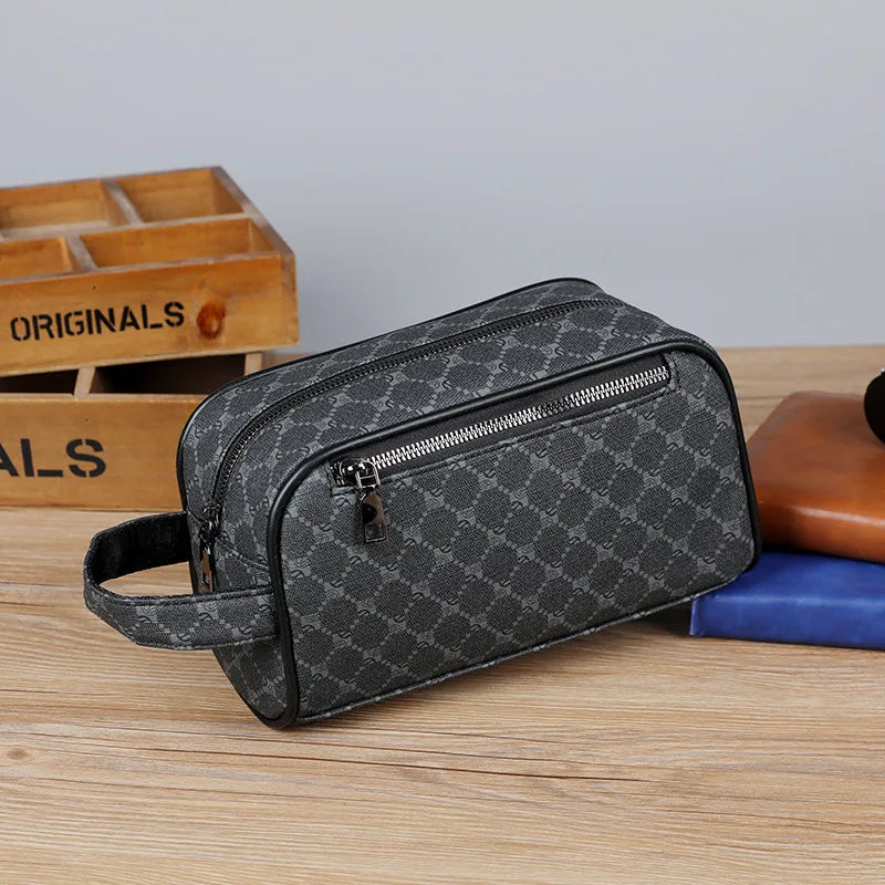 Nécessaire Masculina de Couro Impermeável – Modelo Italiano