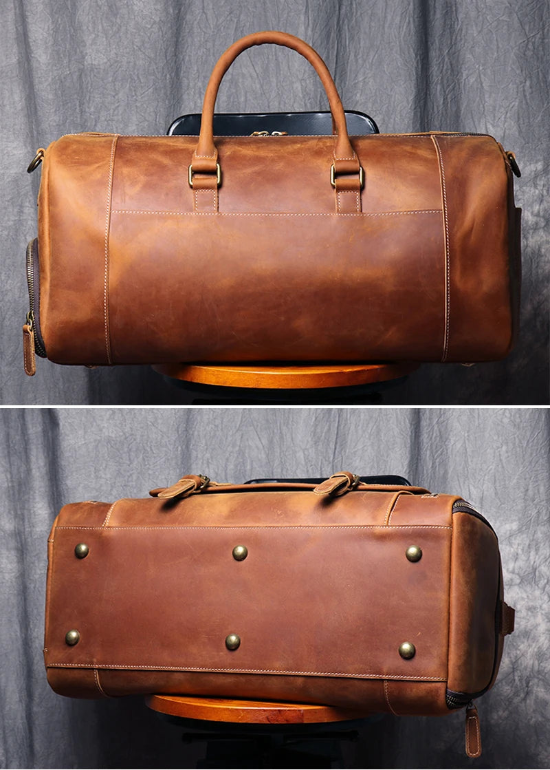 Mala de Viagem Executiva de Couro Legítimo - Modelo Premium!