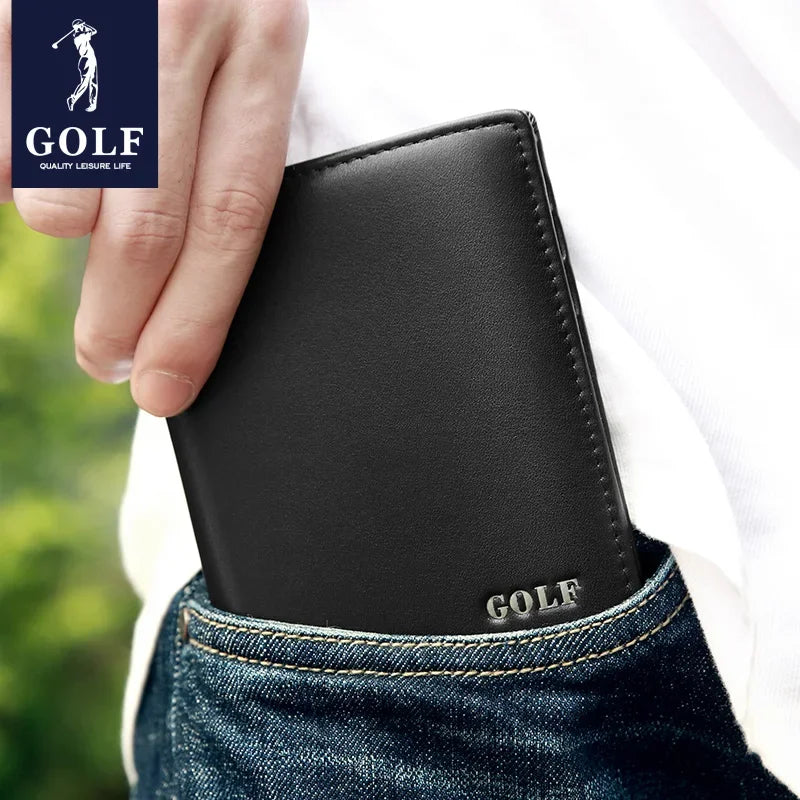 Carteira Masculina de Couro Sintético Golf