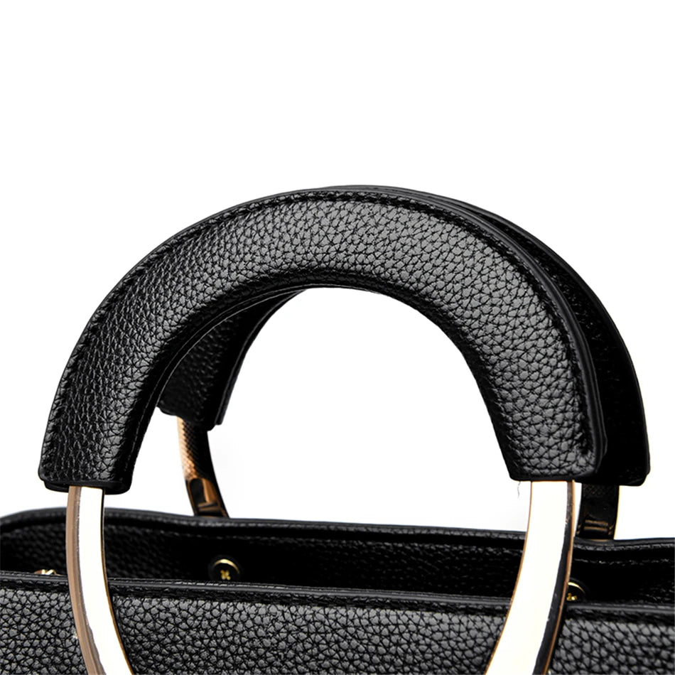 Bolsa Feminina de Couro Genuíno – Modelo Dual Elegance (Mão e Ombro)