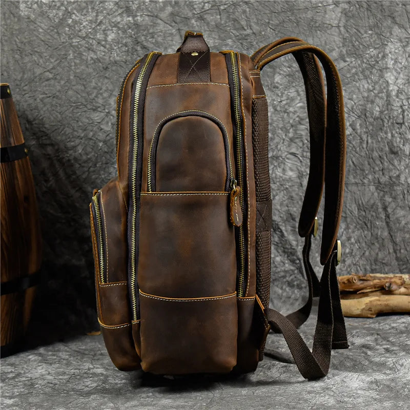 Mochila de Couro para Notebook – Modelo Big Confort