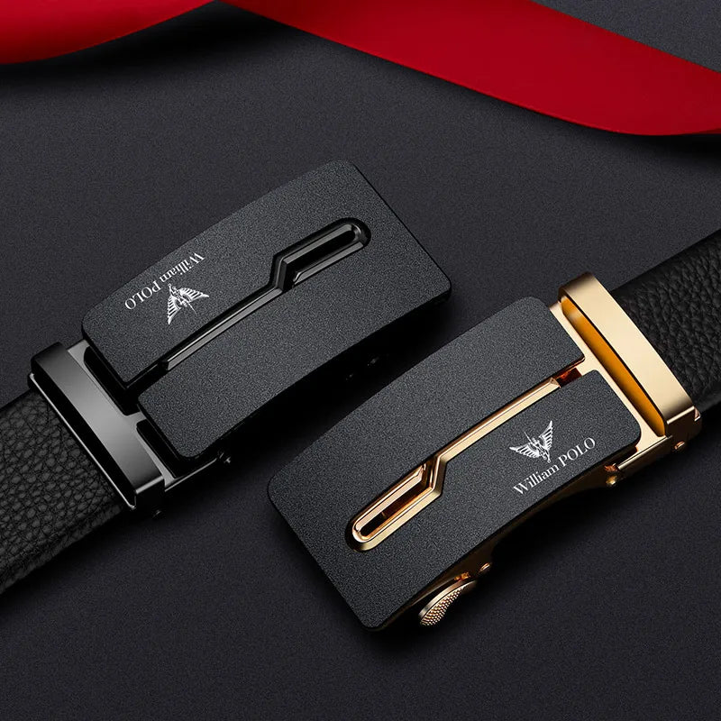 Cinto Masculino de Couro Cowhide William Polo Empresarial