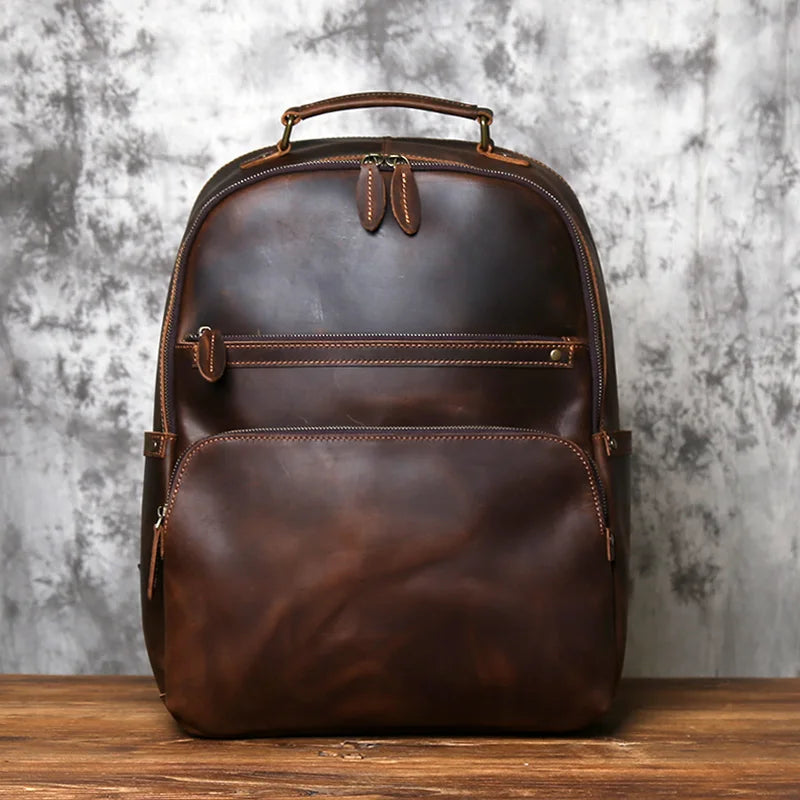Mochila em Couro Legítimo Vintage Prime