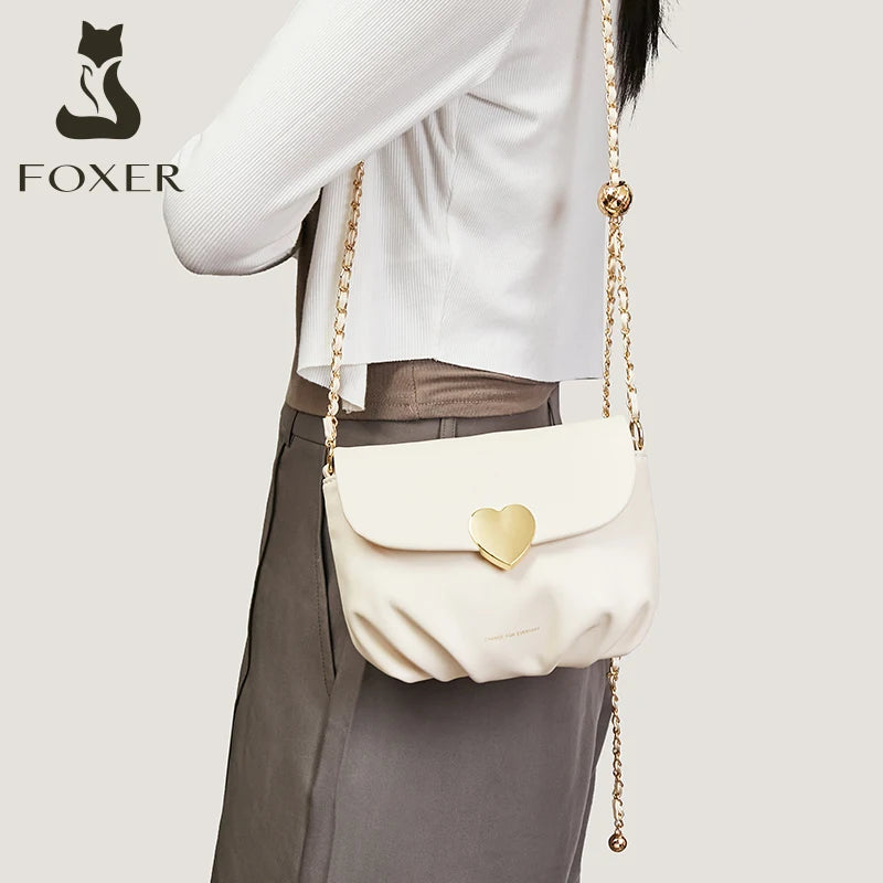 Bolsa Feminina de Couro Rachado – Linha Foxer Love