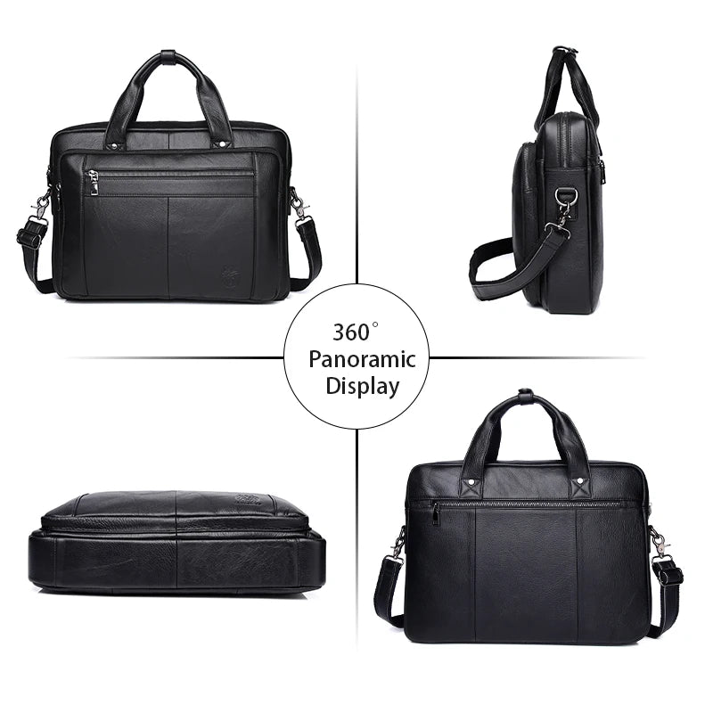Pasta de Couro Masculina para Notebook – Modelo Executivo Cowhide
