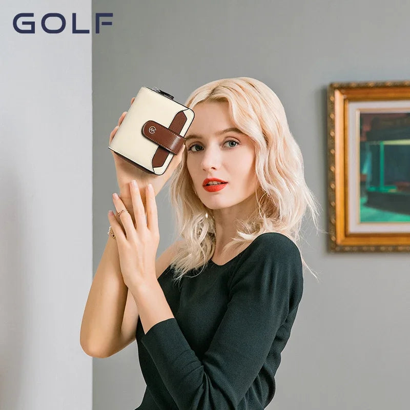 Carteira Feminina de Couro Golf- Estilo Retrô