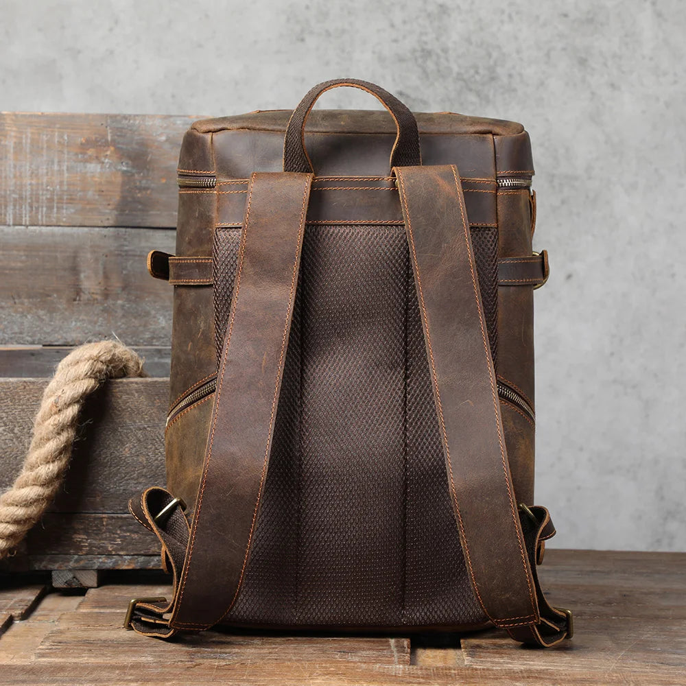 Mochila de Couro Legítimo Prime Traveller