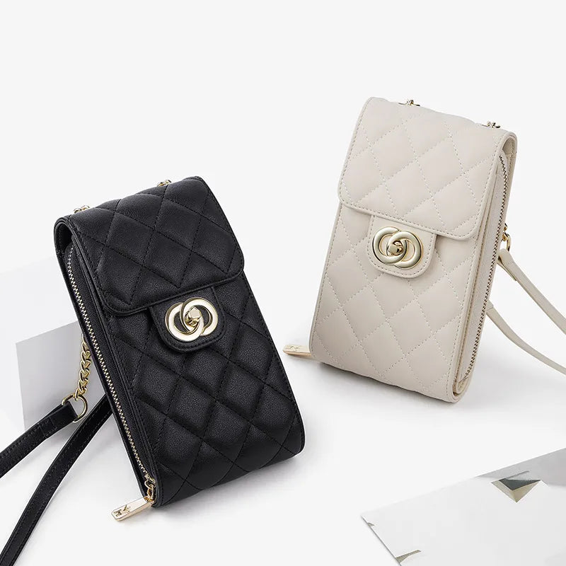 Bolsa Feminina Minimalista de Ombro em Couro Legítimo!