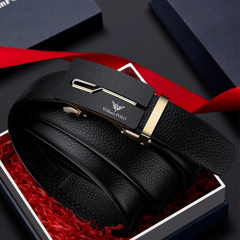 Cinto Masculino de Couro Cowhide William Polo Empresarial