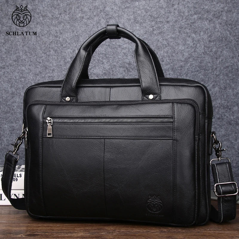 Pasta de Couro Masculina para Notebook – Modelo Executivo Cowhide
