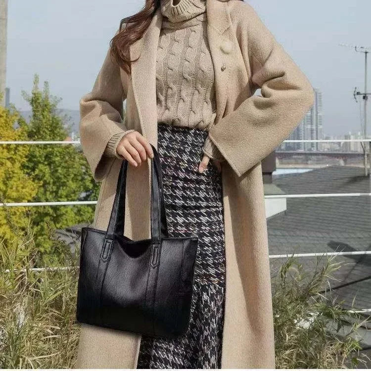Bolsa Feminina de Couro Legítimo - Modelo Europeu