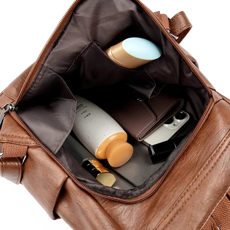 Bolsa Feminina de Couro Legítimo Impermeável!